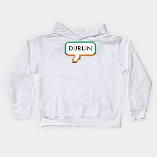 Dublin Ireland Bubble Kids Hoodie